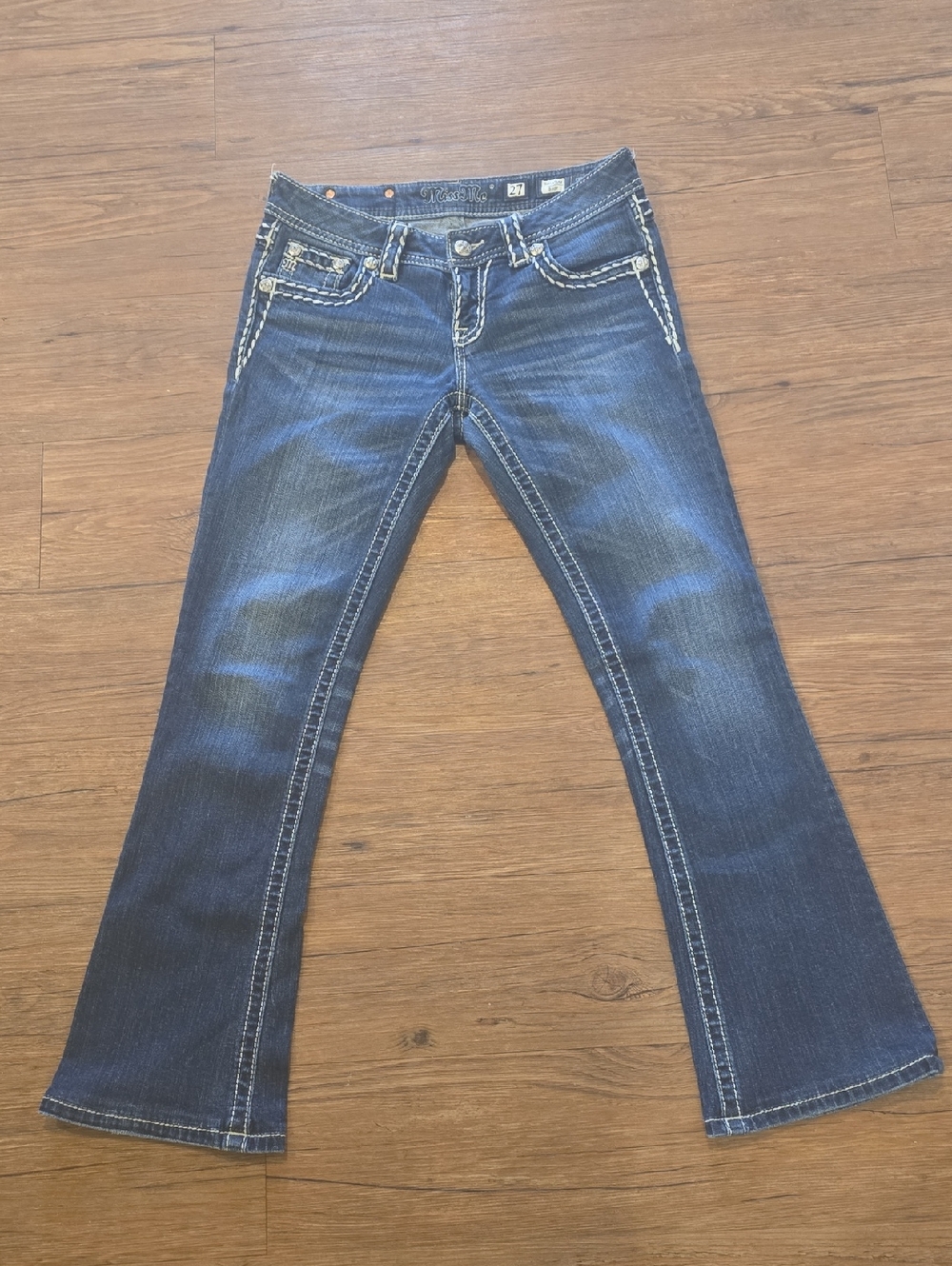 Miss Me Signature Boot Dark Blue Jeans Sz 27x29